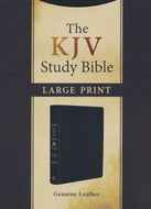 KJV Study Bible/Large Print-Black Genuine Leather